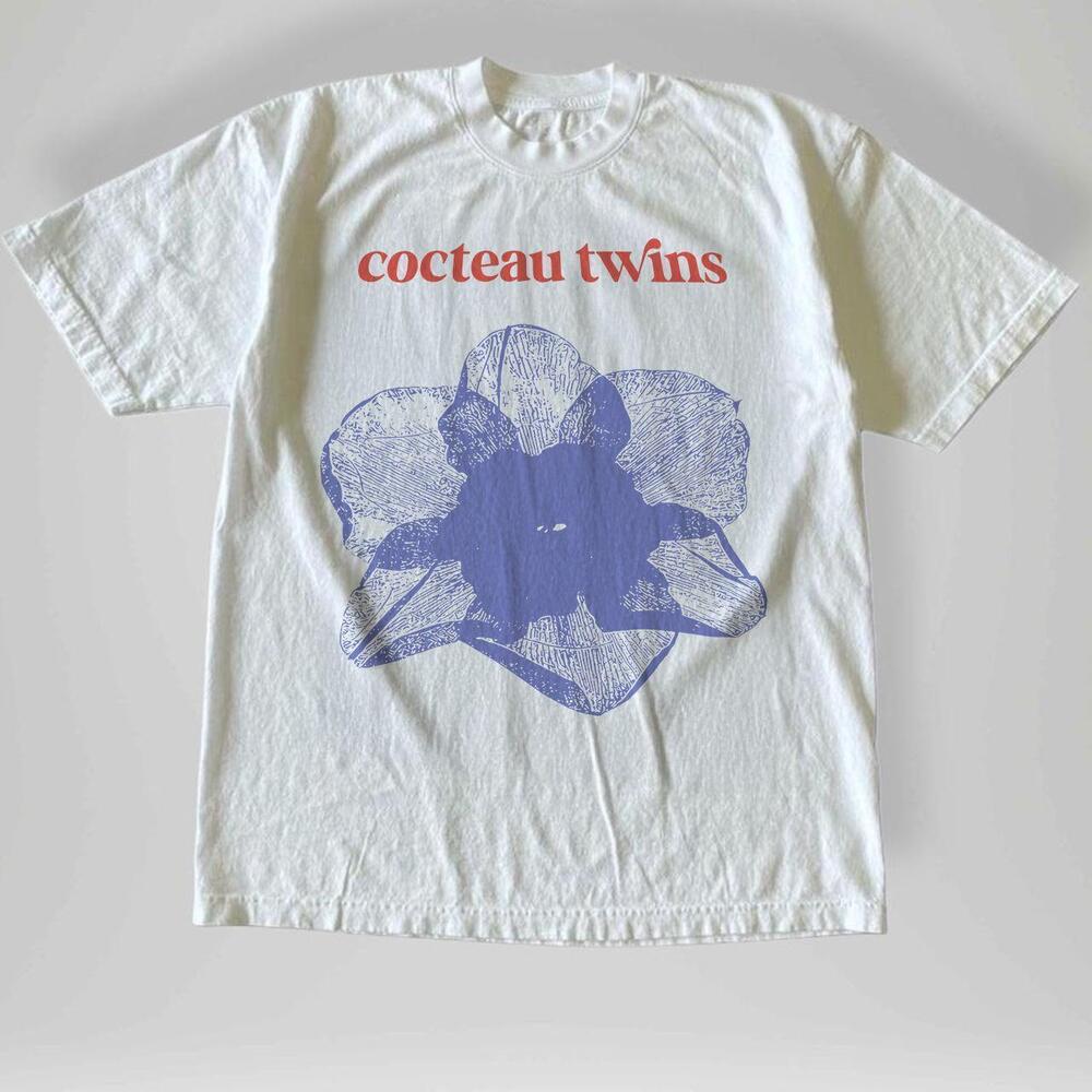 Style Cocteau Twins Flowers White Tee Shirt